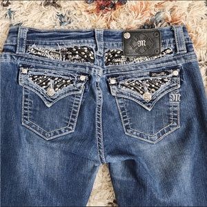 Miss Me Skinny Jeans Flap Pocket Bling Western Country Rodeo Yellowstone Y2K